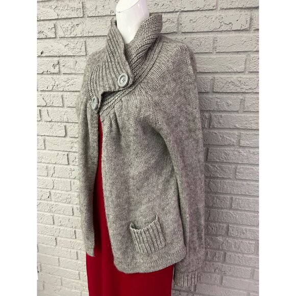 Springfield Women Gray Alpaca / Wool Blend Long Sleeve Sweater Size L - Picture 3 of 12